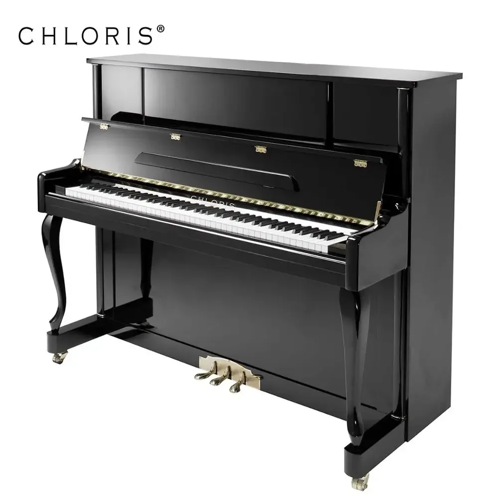 

Black Acoustic Piano 123cm Vertical Piano With Upright Piano Cover