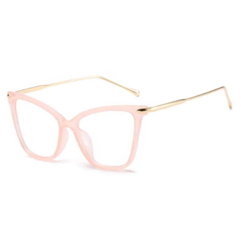 45077 Dame Cat Eye Brillen Rahmen Für Frauen Sexy Übergroßen Metall Rahmen Designer Optische Brillen Mode Brillen