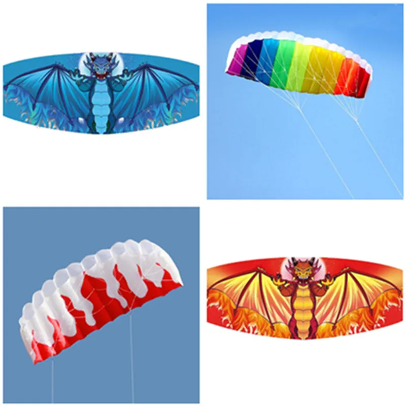 

Free Shipping dual line stunt kites power kites flying for new beginner kite surf beach kites factory paragliding flying wing