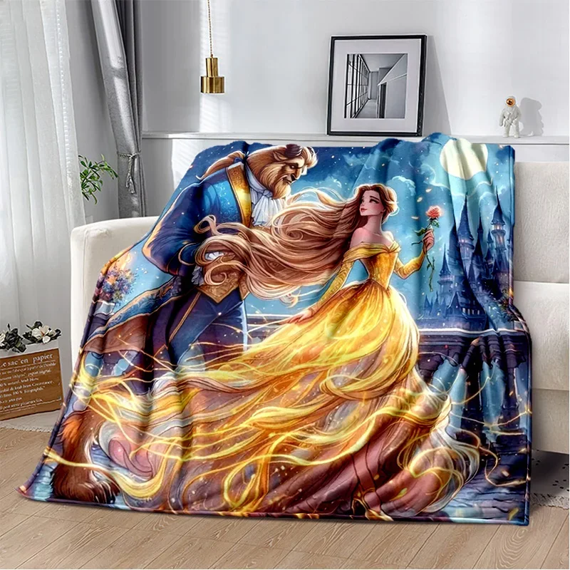 Cartoon 29 Style Beauty and The Beast Soft Flannel Blanket for Bed Bedroom Sofa Picnic,Throw Blanket for Outdoors Leisure Kid 3D
