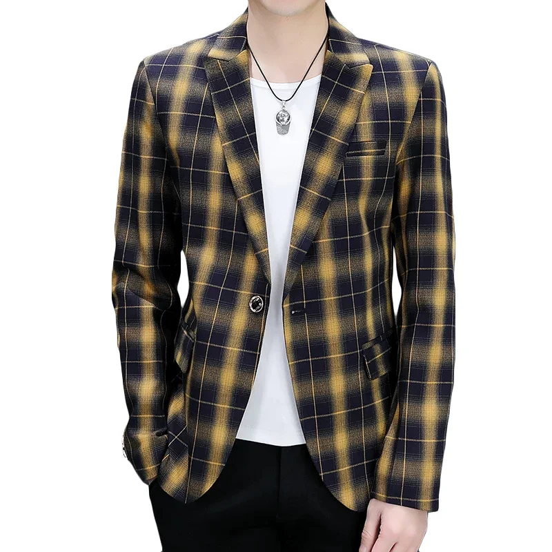 

BoutiqueVariety of Suits Men's Western Fashion Slim Fit Comfortable Gentleman Beautiful Versatile Casual Trend Small Suit Jacket