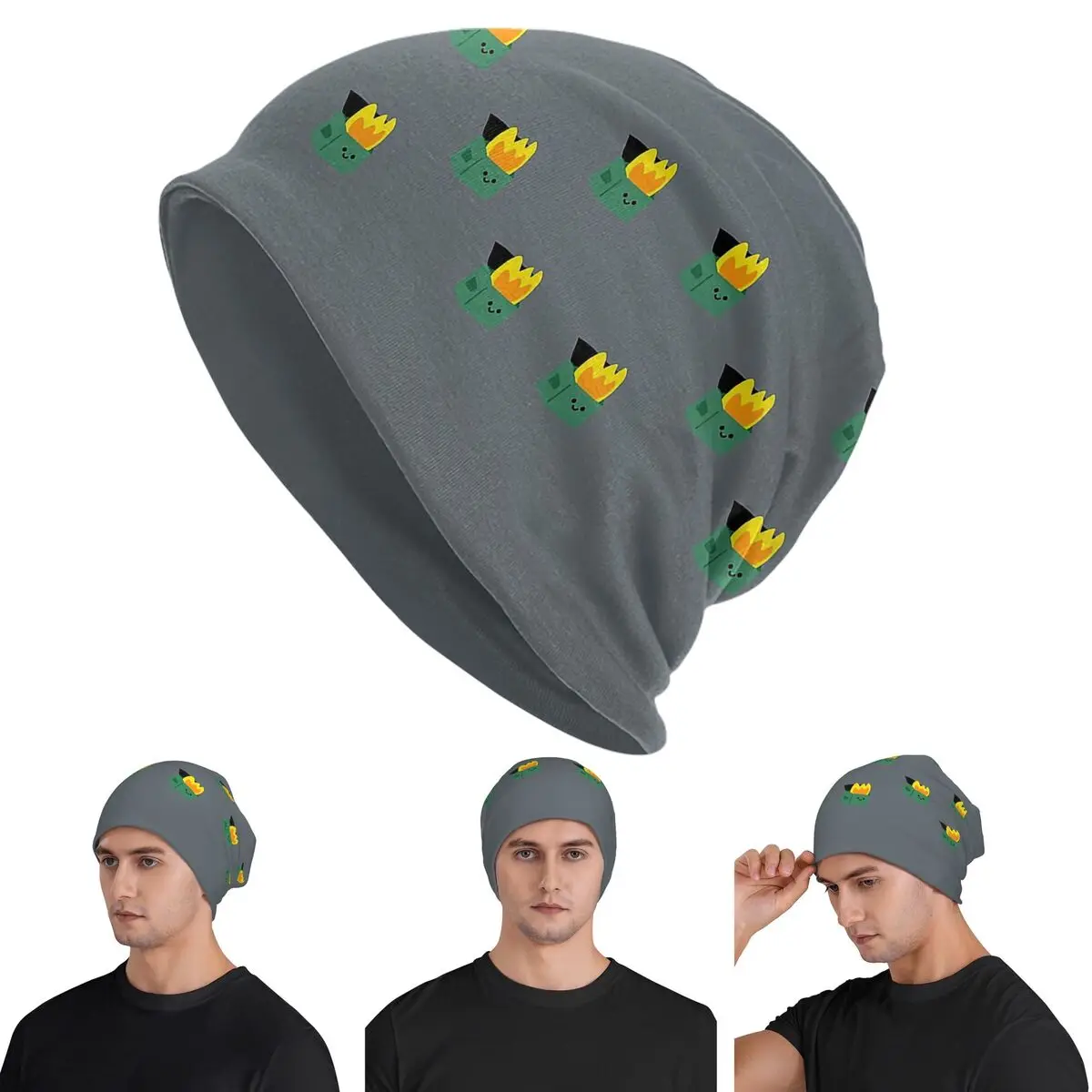 

Happy Dumpster Fire Skullies Beanies Hats Warm Autumn Winter Outdoor Cap Knitted Bonnet Caps for Unisex Adult