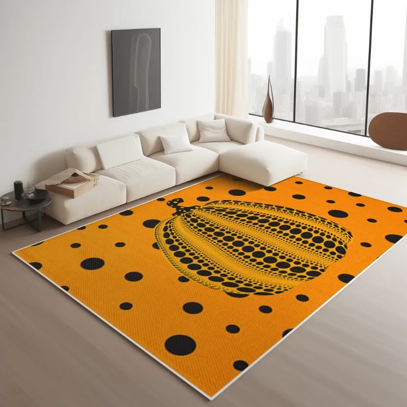 Fashion Minimalism Pumpkin Decoration Living Room Plush Carpet Large Area Bedroom Bedside Mat Cloakroom Soft Rug Ковер Tapis 러그