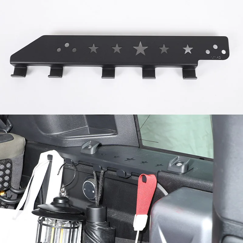 

carbon steel For Land Rover Defender 110 2020-2025 Rear Trunk Storage right side Hooks Auto Boot Hook Organizer Accessories