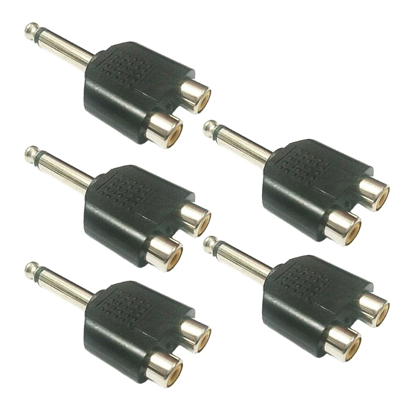 6.35mm Plugs to Music Adapter for Home Studio Use Stable Transmission Dropshipping