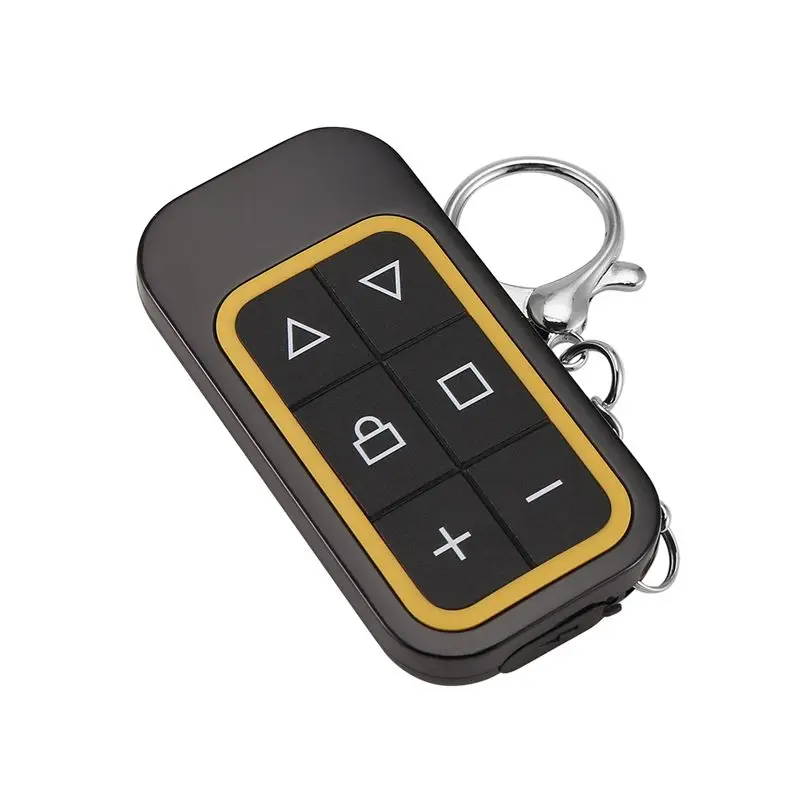 ABKN 3X Wireless Remote Control 8-Channel Multi-Frequency 300-915MHZ Garage Door Rechargeable Full-Frequency Copy Remote Yellow