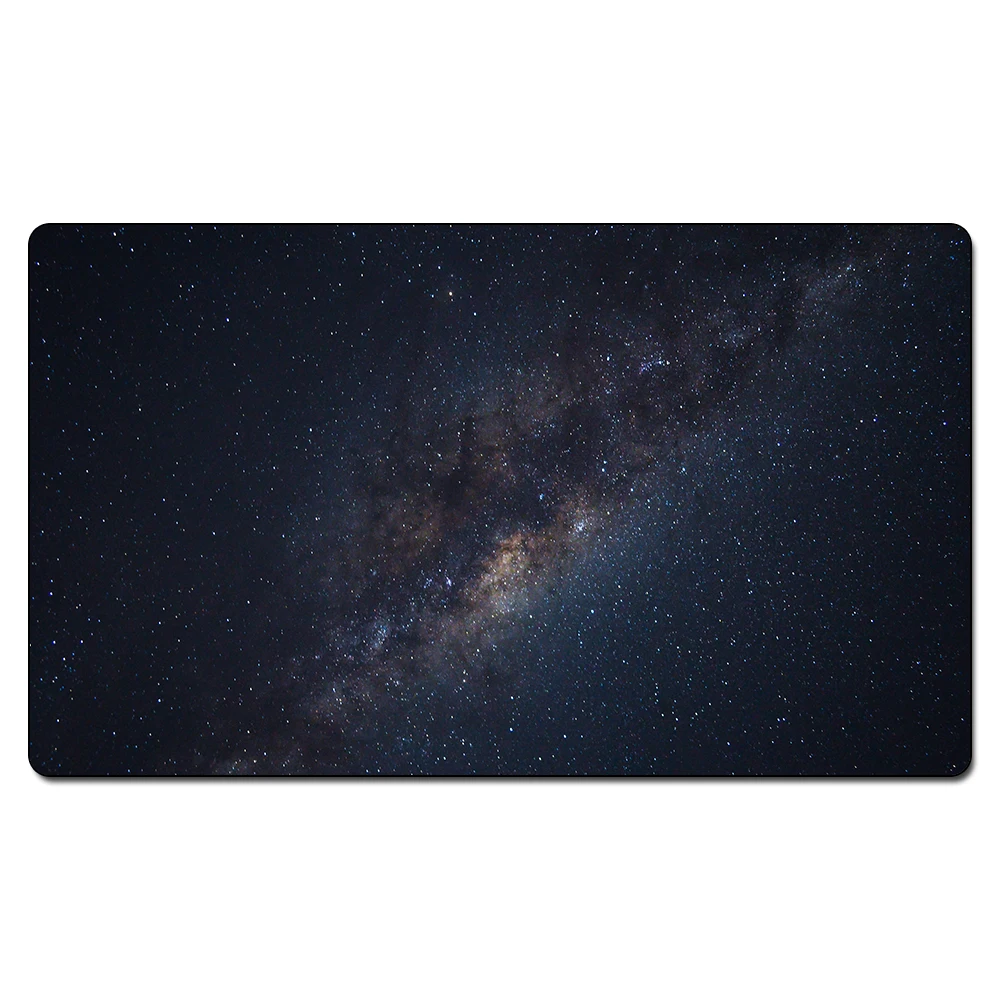 

Card Protector Mouse Pad 60x35cm Table Pad Rubber GameMat for TCG Cards Playmat Night Starry Sky Anti-slip Desk Pad & A Free Bag