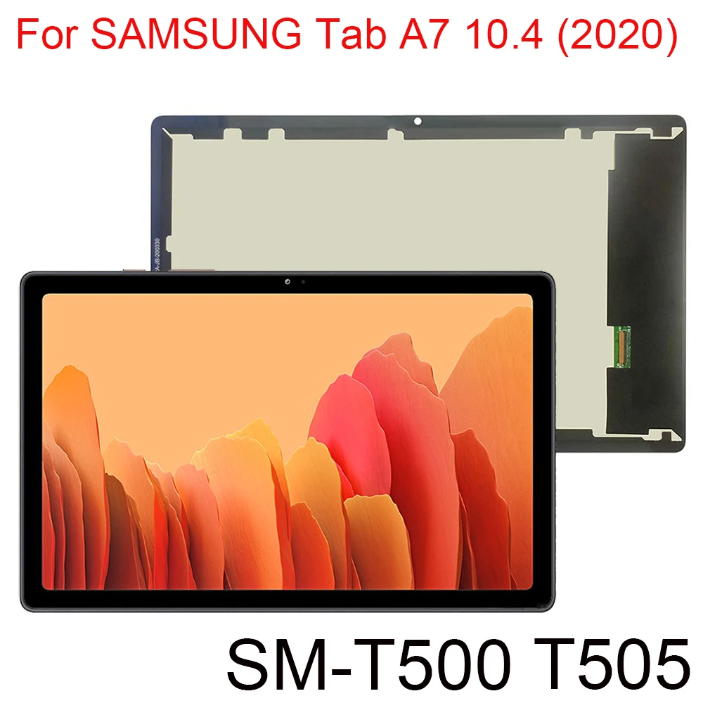 

Новинка для Samsung Galaxy Tab A7 10,4 (2020) SM-T500 T505 T500 ЖК-дисплей сенсорный датчик стеклянный экран дигитайзер в сборе