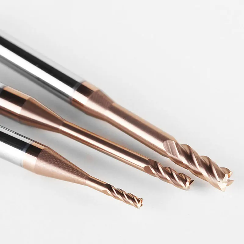 Solid Carbide Deep Groove Long Neck End Mill 4 Flute TiAlN Coated 6/8/10/16/20 CNC Milling Cutter for Mold Steel Stainless Steel