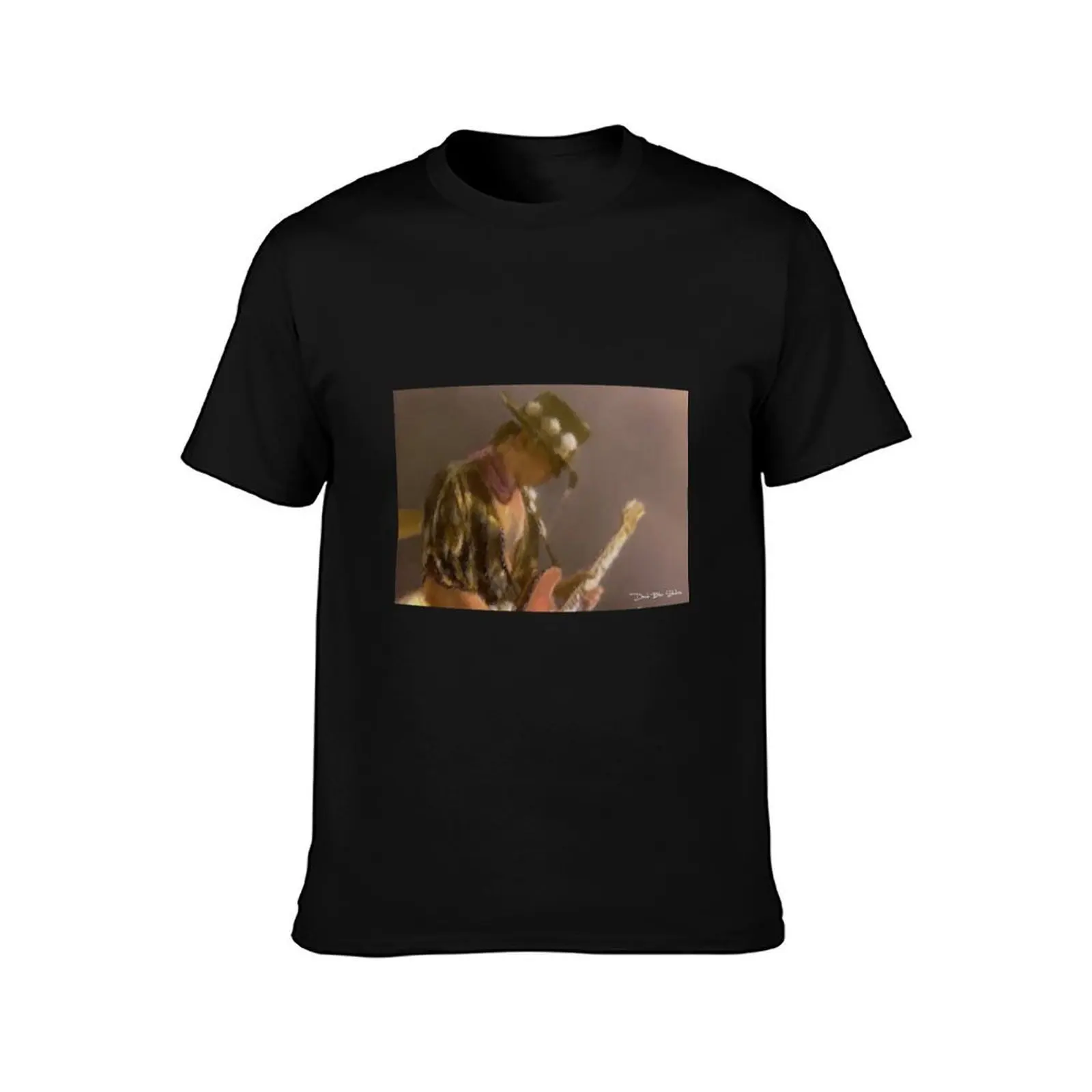 Stevie Ray Vaughan - Dedication T-Shirt, Summer Casual Cotton Tee, Oversized Streetwear Tops, Vintage Graphic Print, 100% Cotton