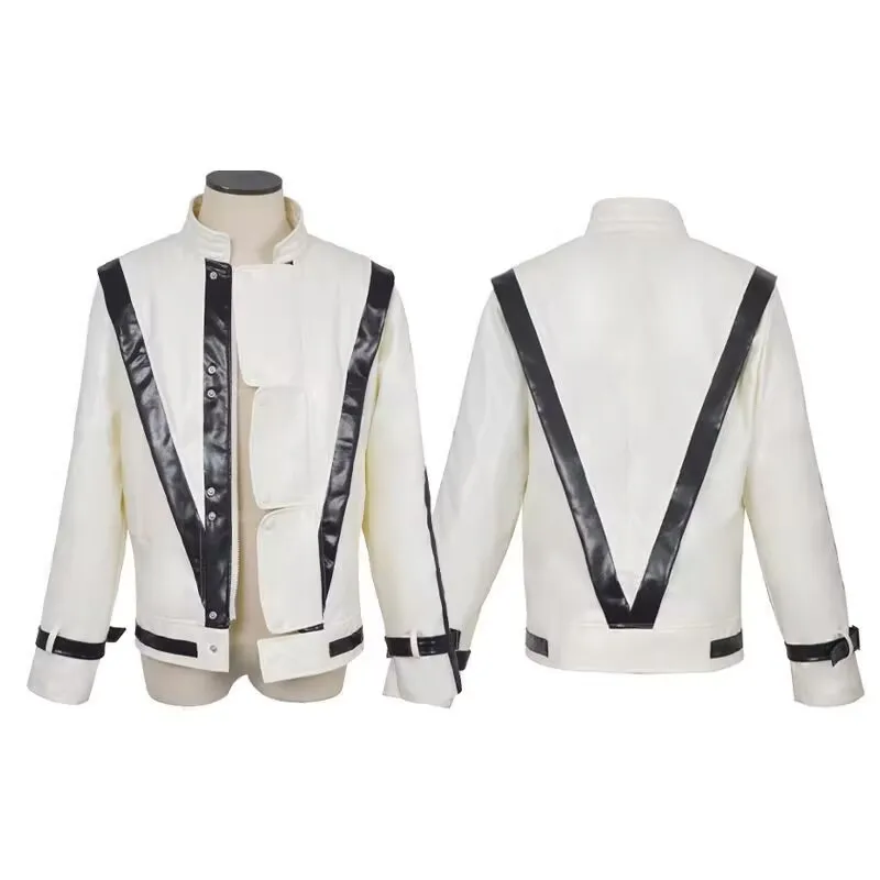 

Men's Cosplay Jacket For Michael Jackson Impersonator Halloween Chirstmas Party Male Top Coat Costumes New Stage Show Wear