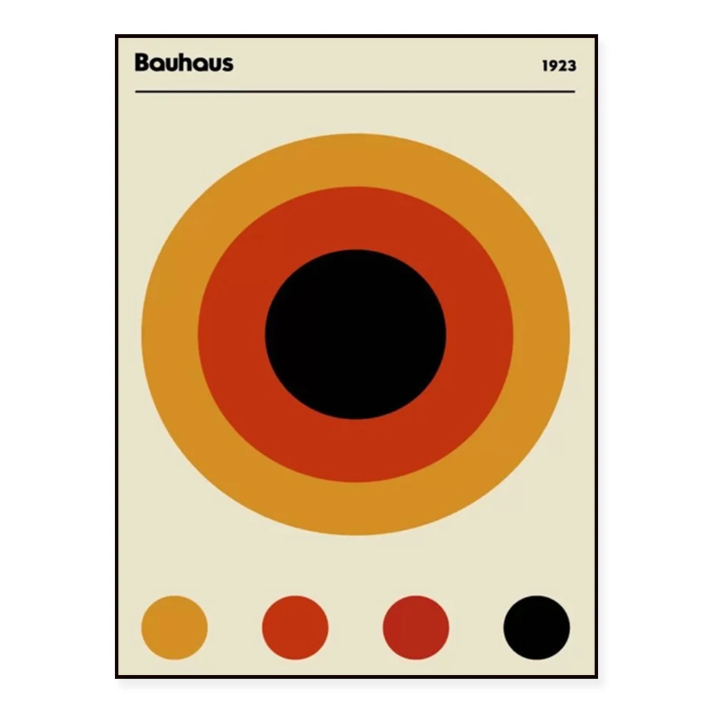 Bauhaus Target Framed Print