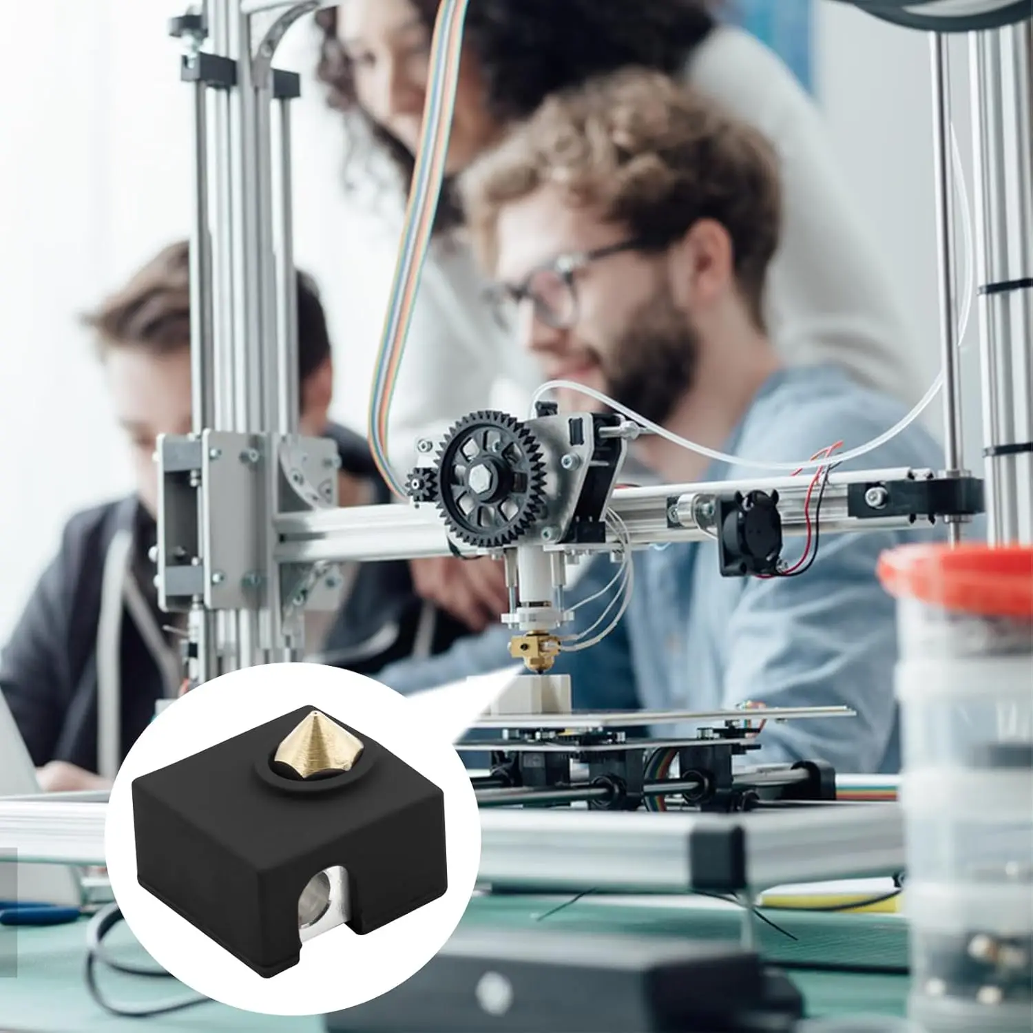 Creality offizielles MK8-Extruder-Messingdüsenset 0,1/0,2/0,4/0,6/0,8/1,0 mm 3D-Drucker MK8-Düse und Ender 3/CR-10-Serie – Detail 8