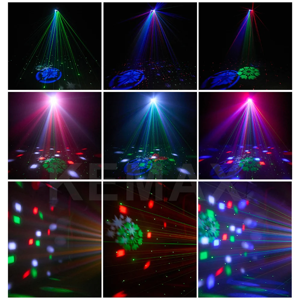 40W Kaleidoscope LED Disco Lights Remote DMX Pattern RGBW DJ Light Beam Strobe Effect Stage Lighting For Nightclub Wedding Bar