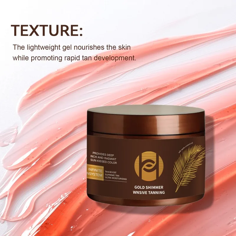 

Luxury 150g Self-Tanning Gel Cream Sun-Free Natural Bronzing Effect Long-Lasting Moisturizing Nourish Skin for Natural Tan Glow