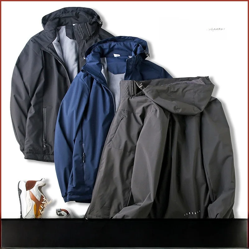 

Outdoor Order! Windproof Waterproof! Cosite Fce! Autumn Winter Men's Faion Hooded Warm Jaet Coat Stand Fit Long ...