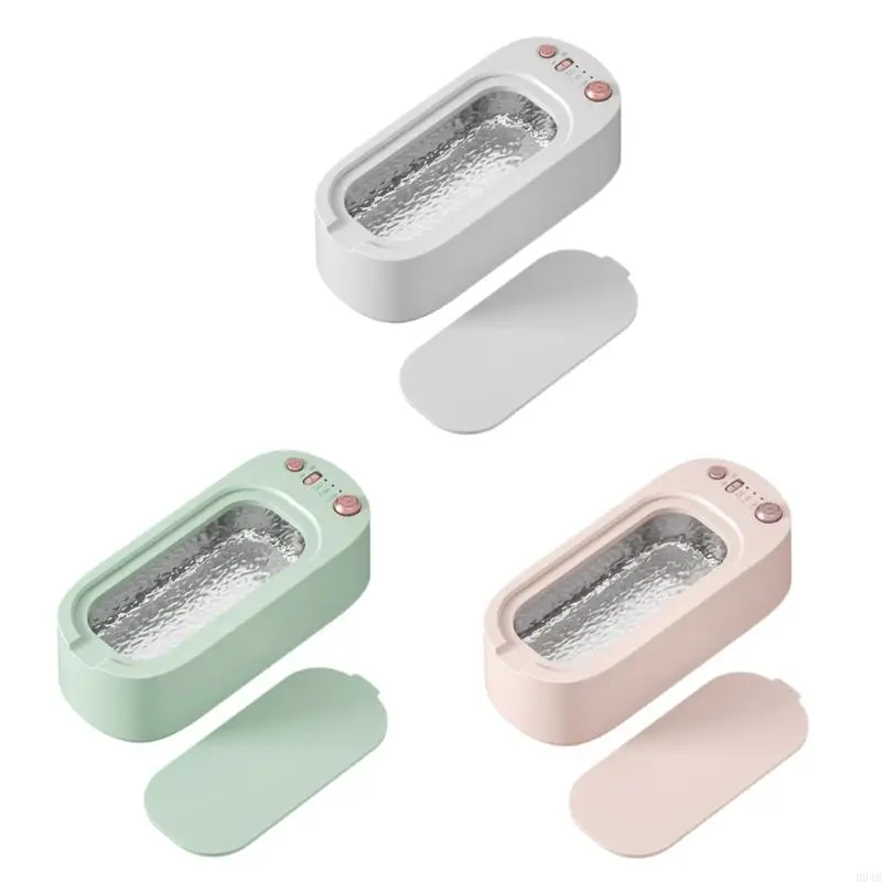 D0AB พลาสติก 3 เกียร์อัลตราโซนิกเครื่องทำความสะอาดเครื่องทำความสะอาดแว่นตาการสั่นสะเทือนความถี่สูงสำหรับแว่นตาสะอาด