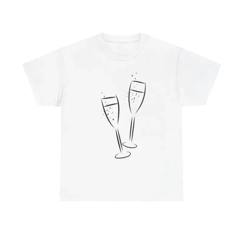 Cheers T Shirt celebration toast champagne sparkling wine party festive fun