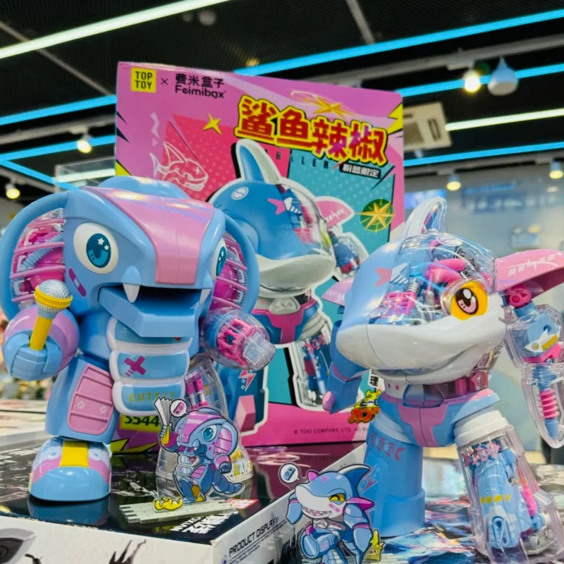 

Конструктор Toptoy B-Robo Kabutack Limited Edition: Робот-модель Ganiran Cockroach Tyrant Shark Pepper Color, шарнирная модель, подарок