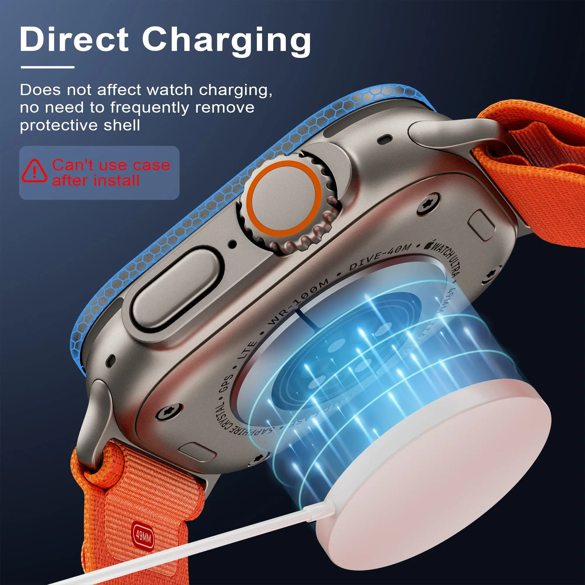 Vidrio templado para Apple Watch Ultra 2, Protector de pantalla de 49mm, antiarañazos, película completa HD, parachoques de Metal, accesorios para iWatch Ultra 49mm