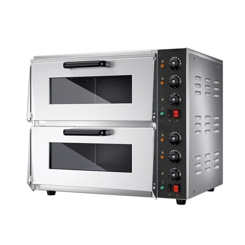 Pizza electric oven commercial two-layer two-plate double-layer baking bread oven large capacity