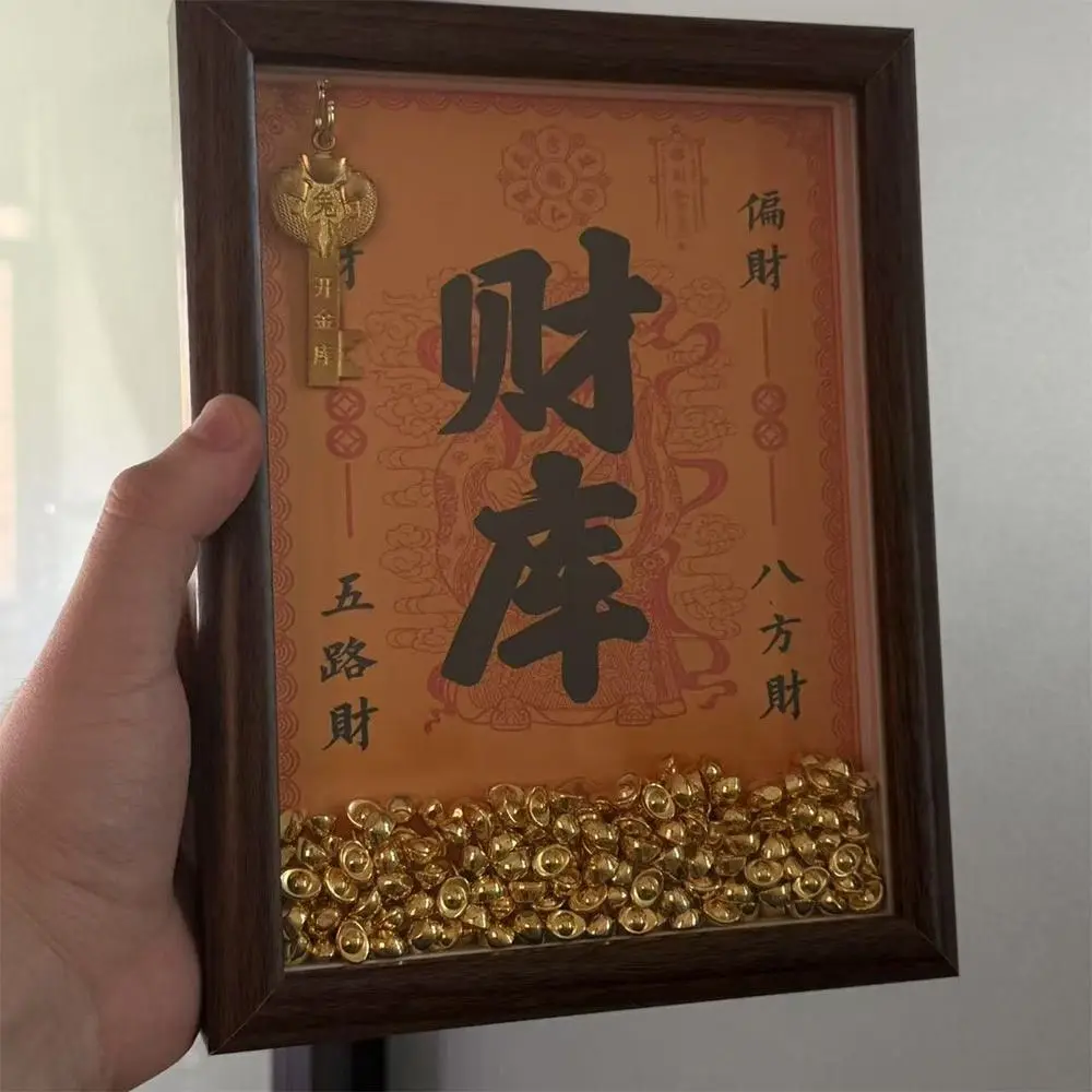 100PCS Gold Mini Gold Dollars Attract Wealth Luck Charms Miniature Gold Ingots Gold Melon Seeds Handicrafts view 5