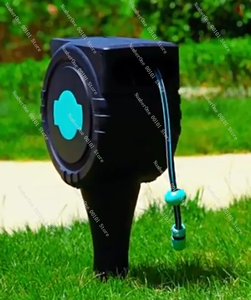 Hot Selling Dual-Use Ground and Wall Mountable Item Retractable Garden Hose Reel Heavy Duty Plastic Nozzle CNS Standard