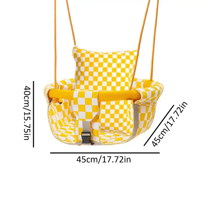 Swing For Kids Indoor Swing Seat Toddler Indoor Outdoor Swing Set Backyard Swingset Playground Accessories For Kids Adjustable