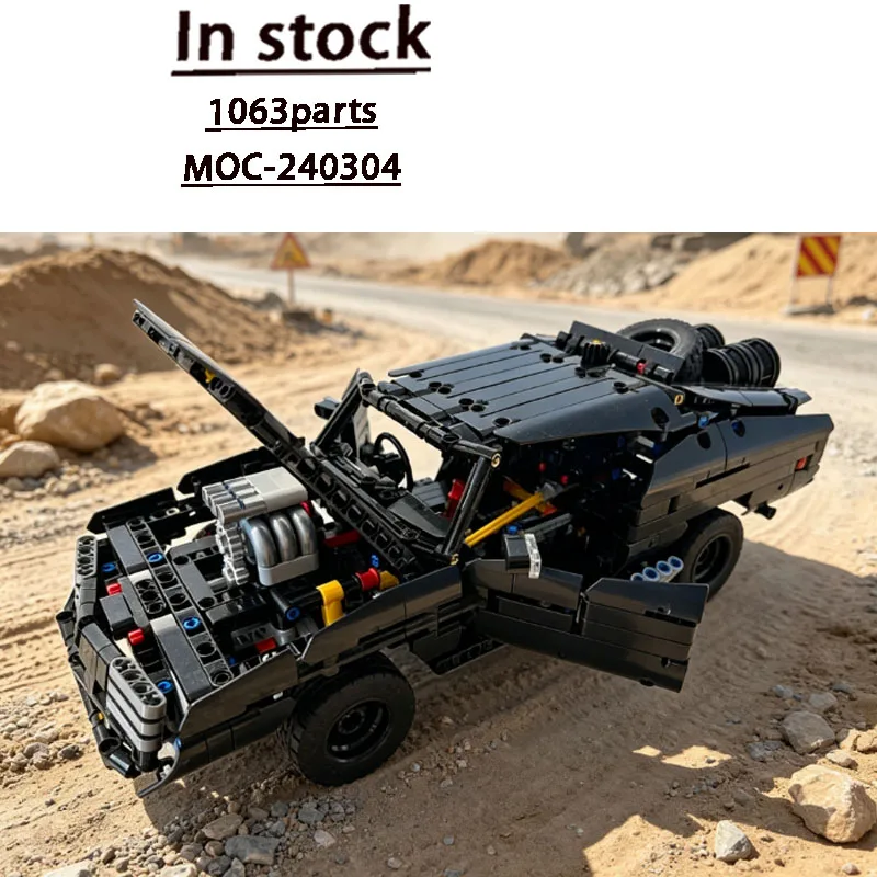 MOC-240304 City Road Traffic Multifunctional Truck Building Block Model 1063 Parts Educational New Year Christmas Toy Gift
