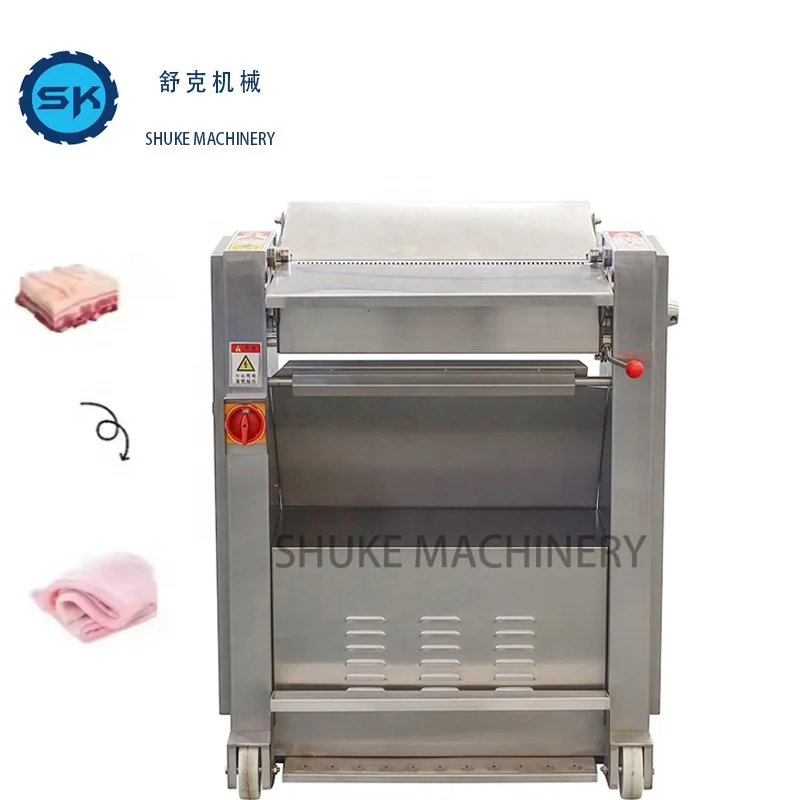 Hot Sale Pork Fresh Meat Shin Peeling Machine Pig Meat Skin Defatter Beef Meat Peeling Machine