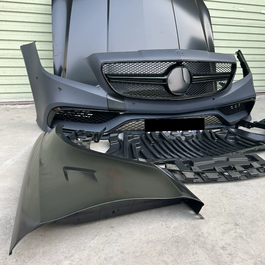 Kit de carroceria para mercedes benz cls-class w218 11-17 atualização para cls63 amortecedor dianteiro montagem capa do motor fender grade surround