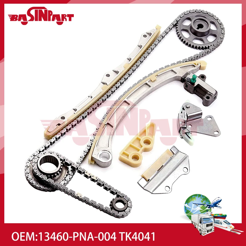 

TK4041 Engine Timing Chain Kit Fit for Honda Accord CRV Element L4 2.4L K24A1 K24A4 K24A8 TS21831 14210-PNA-000 13460-PNA-004