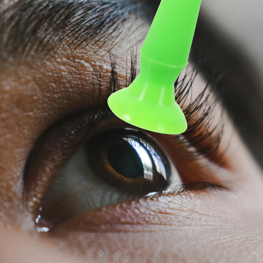 1Set Silicone Eyeball Protector Soft Ultra Thin Suction Cup Secure Eye Care Protective Cover Silicone Eye Pad Surgery Protective