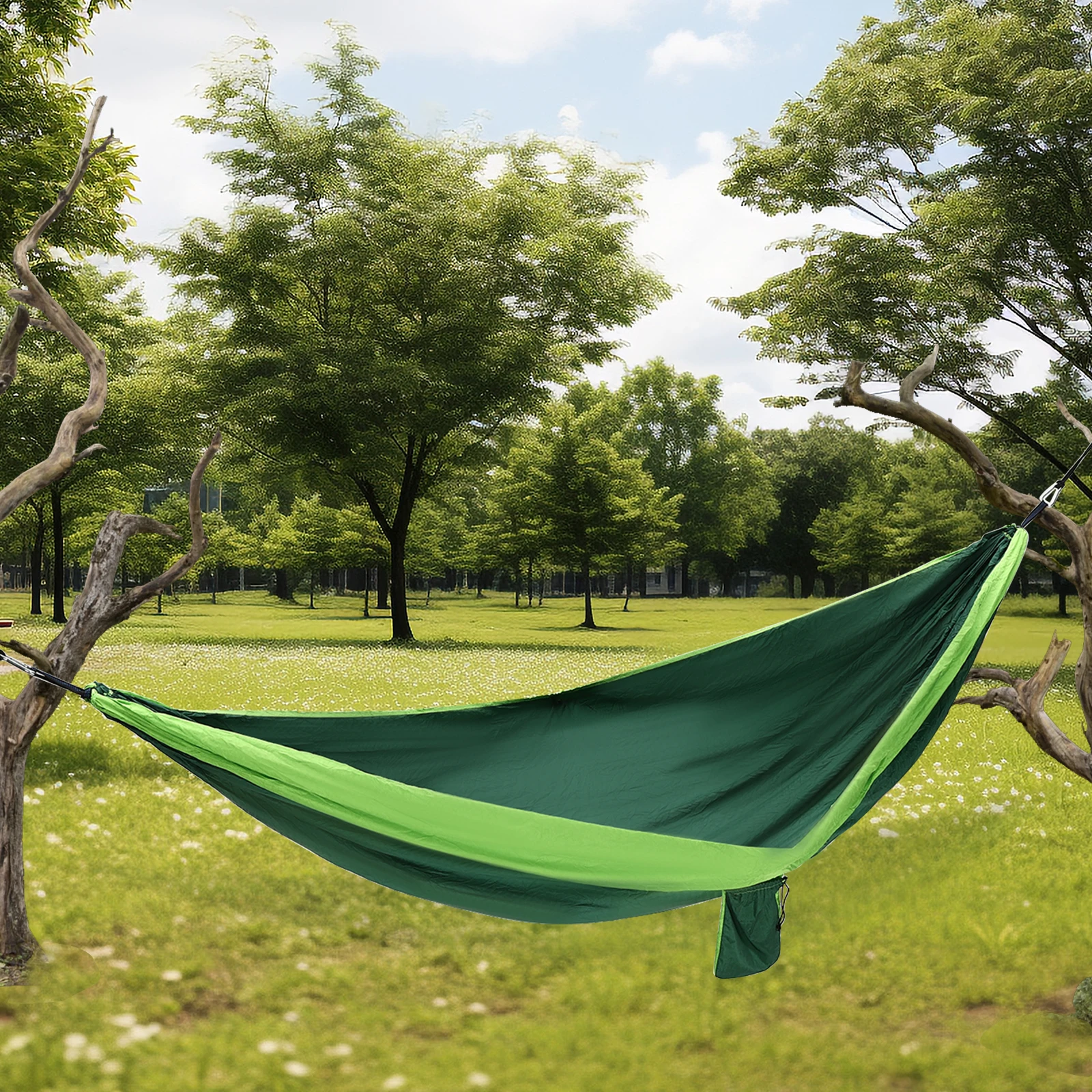 Hanging Camping Hammack Double & Single Portable Hammock for Backpacking Hiking Traveling