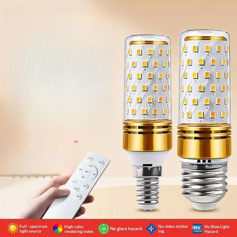 

Modern Plastic Smart 2.4G Remote Control Dimmable Tunable LED Corn Bulb E27 E14 Pendant Table Lamp Replacement Novelty Light