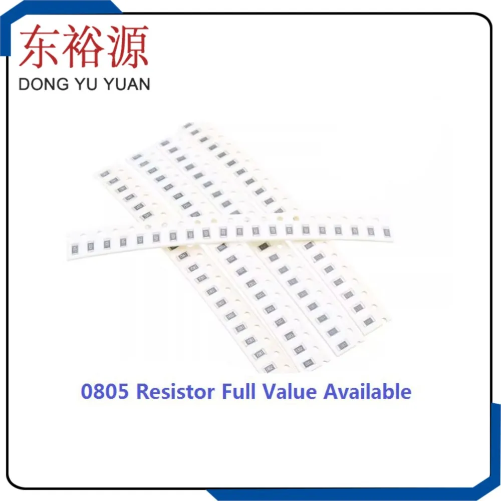 200pcs 0805 5% 100R 220R 330R 470 Ohm 1K 2.2K 10K 100K 0R 1R 1M 2/3/4/5/6/7/8/9/R/K Kit 0R~10M SMD Chip Resistor 4.7K 2K Ohm 10R