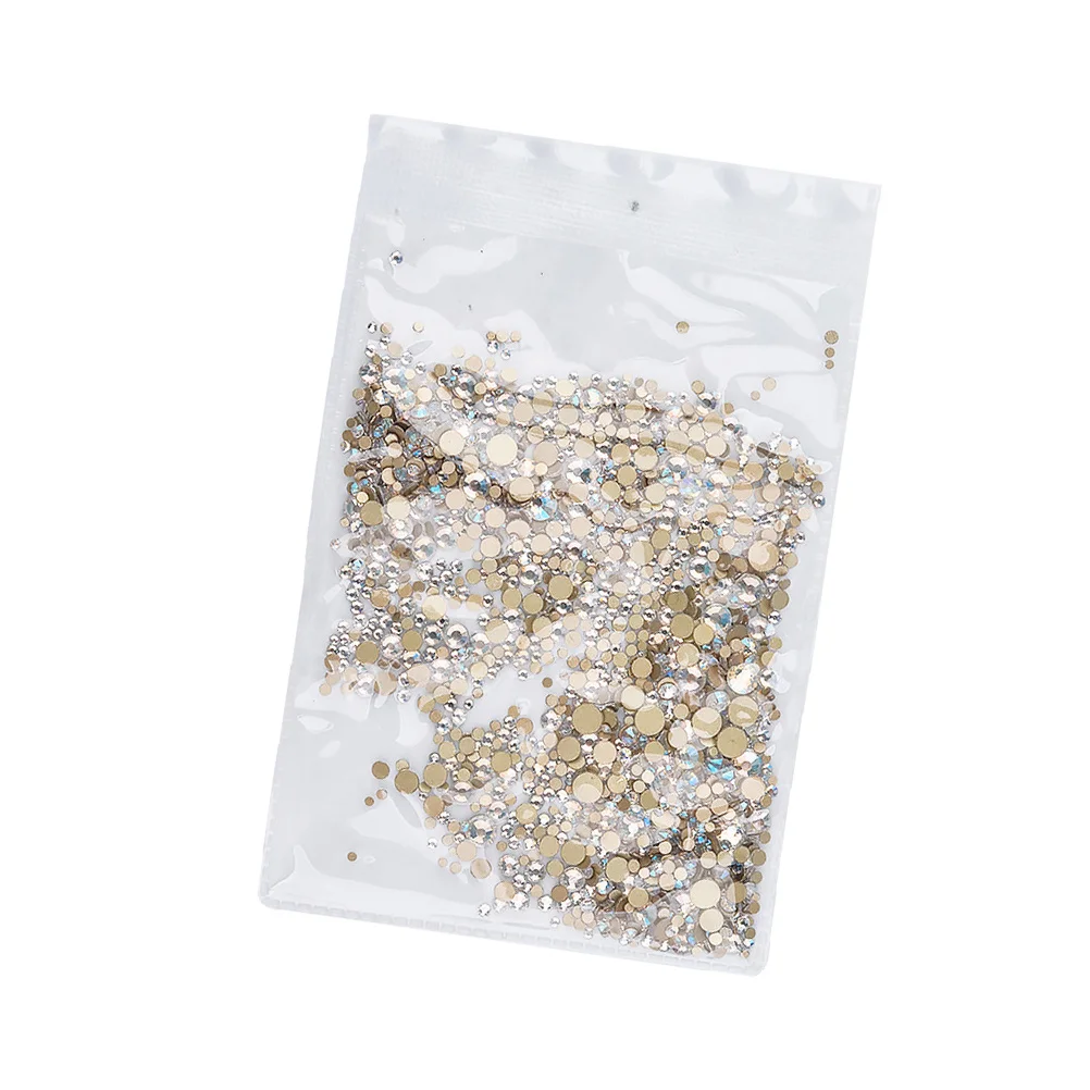 1440 قطعة من أحجار الراين للأظافر، تصميم متين وخفيف الوزن لامع، ملحقات مانيكير ذاتية الصنع لملحقات أظافر مثقاب الأظافر