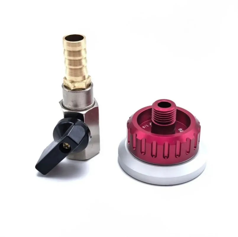 Vacuümklepmondstuk zelfsluitend metaal Herbruikbare vacuümzakconnector voor Prepreg Vacuum Process Koolstofvezelharsinfusie