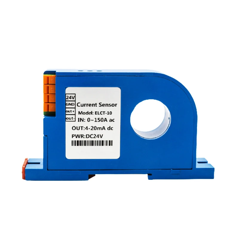 AC Current Transmitter Din Rail 0-1000A Current Sensor Open Loop Hall Current Transducer Output 4-20mA RS485