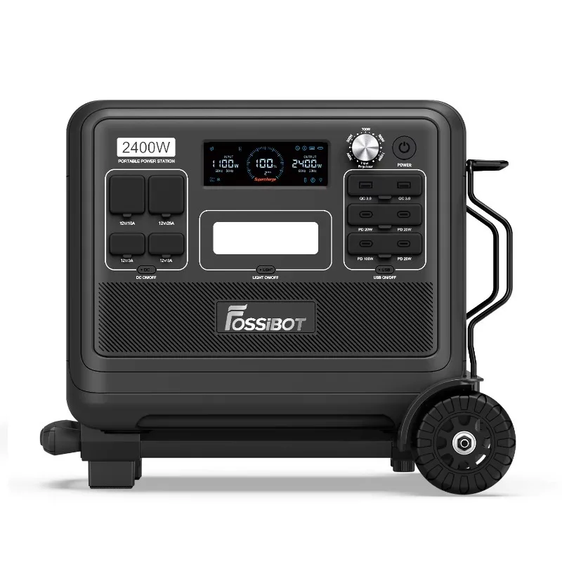 【BestSelling】Fossibot Rechargeable Backup Power Lifepo4 Battery Emergency Solar Generator 2400w Generator Solar