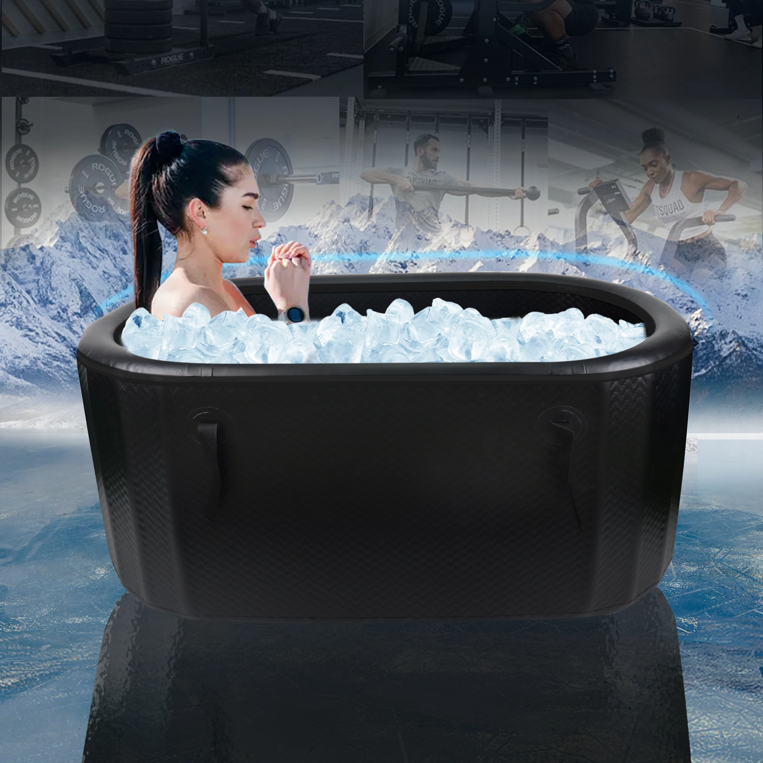 Inflatable Bathtub Fitness Sport Recovery Ice Therapy tub Portable Cold Plunge Ice Bath Tub