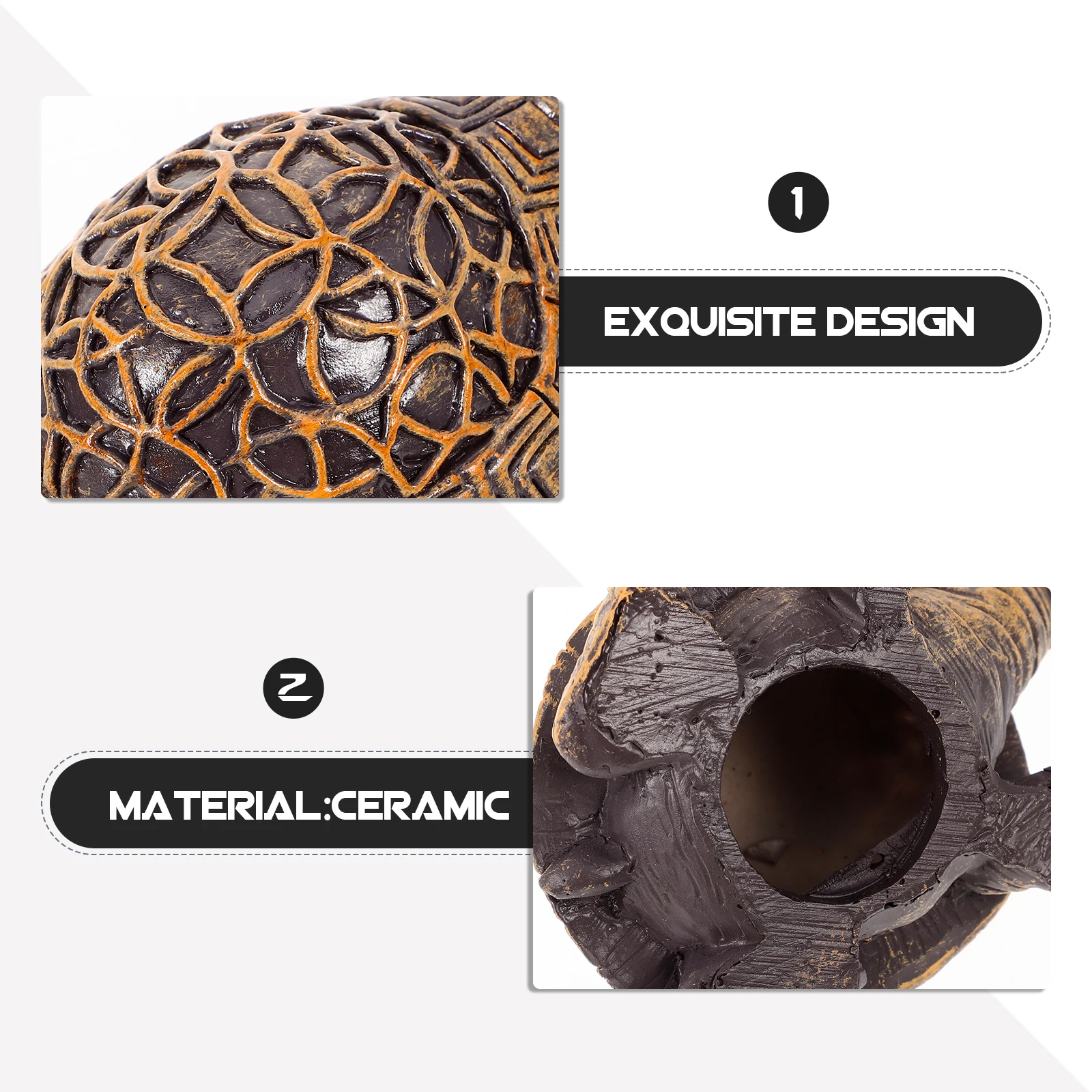 2 قطعة من أغطية مسامير المرحاض العالمية، أغطية لولبية من السيراميك، تصميم حيواني لحماية قفل أرضية خزان المرحاض، سهلة التركيب #6