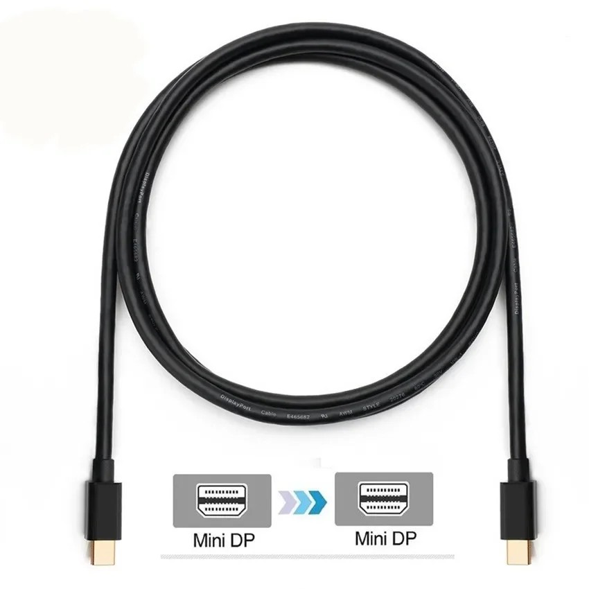 4K/1080p Mini Displayport (Thunderbolt 2 Compatible) Male to male adapter converter miniDP for apple iMac MacBook Pro Air hdtv