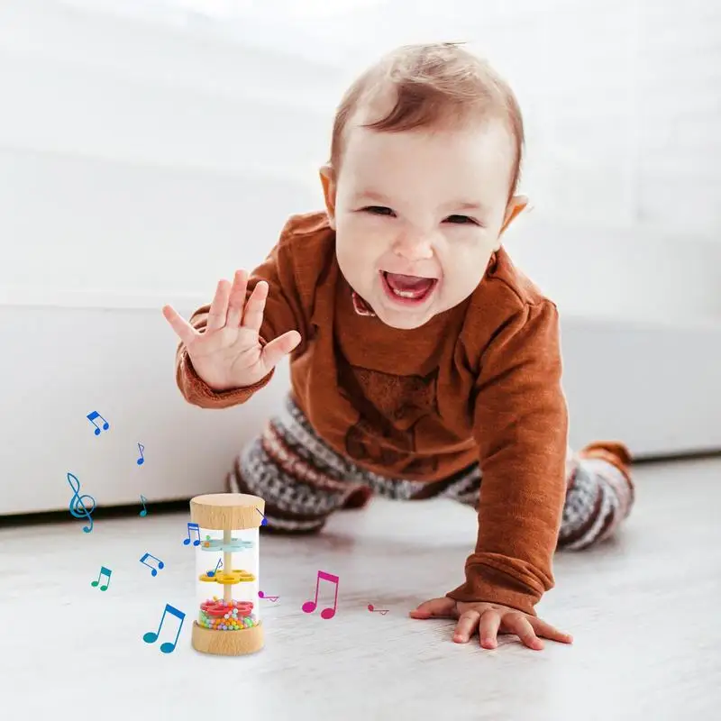 Rain Stick Toy Rattle Shaker Development Sensory Auditory Baby Musical Instrument Toy Montessori Musical Toys