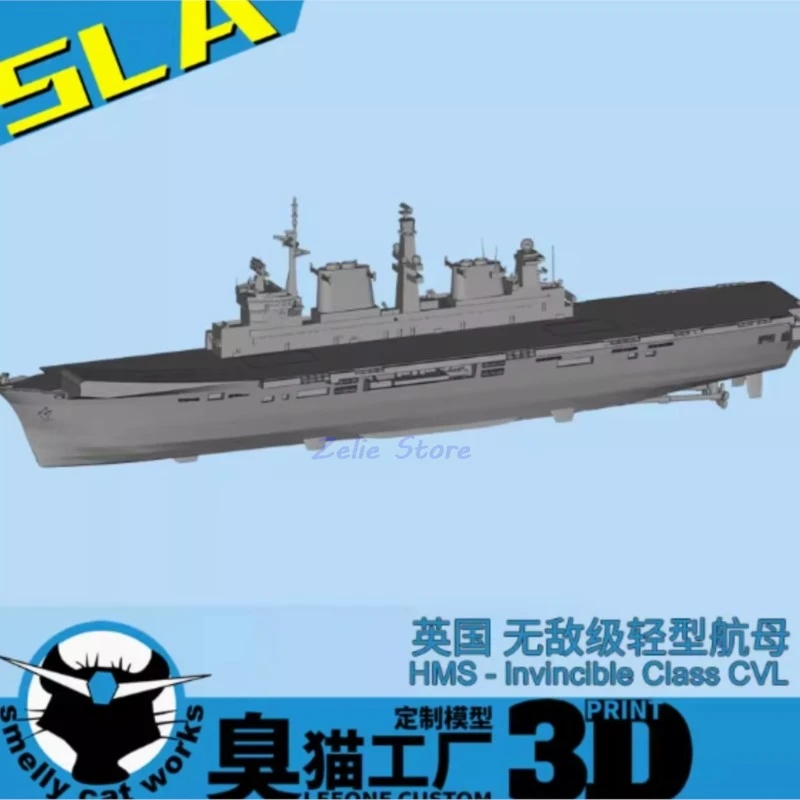 

HMS - Invincible Class CVL Ship Aircraft Carrier 1/2000/700 Resin 3D Printed Resin Model Hull Waterline Ship Model Toys Hobby