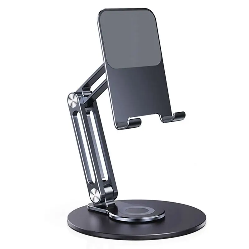 

Boneruy Flexible Portable Alumium Desktop Stand For Cell Mobile Phone Holder Live Desk Tablet Adjustable Mount