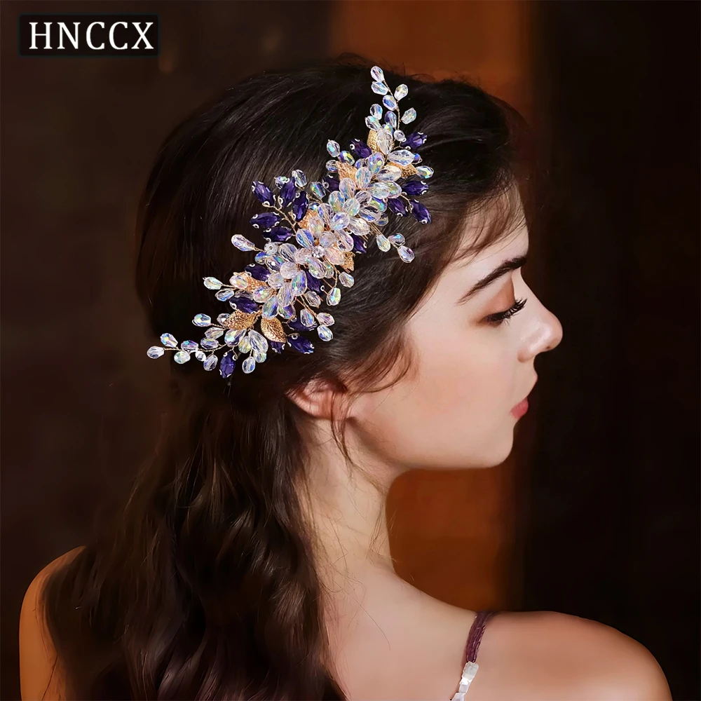 

YouLaPan Fashionable Women's Rhinestone Hair Comb Handmade Suitable Elegant Bridal Wedding Banquets Dance Hair Accessories HP317