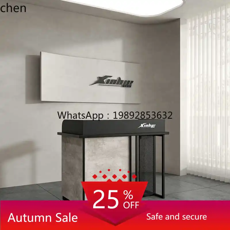 

cashier simple bar counter wrought iron store small commercial reception desk