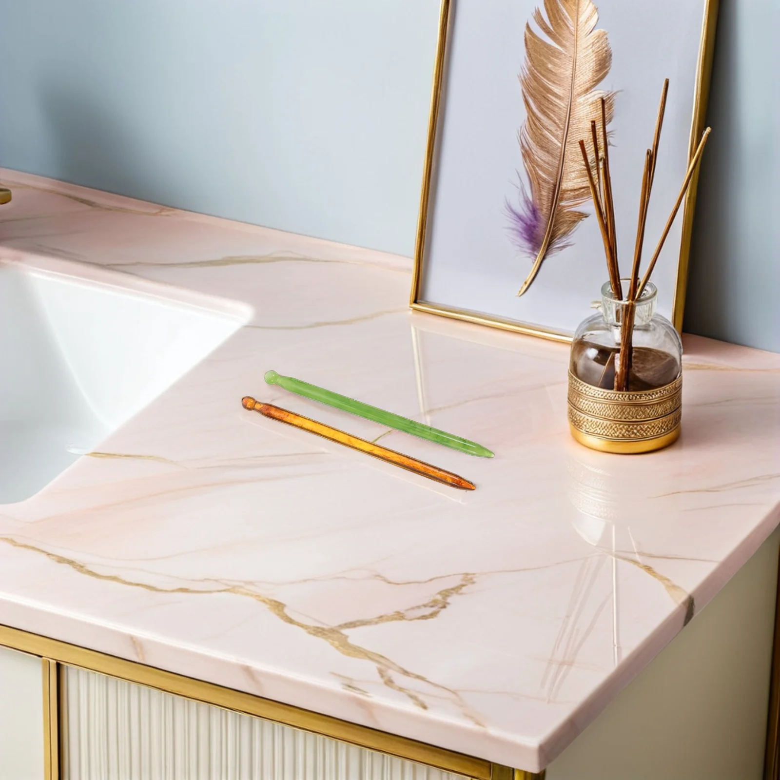 

2 шт. массажные ручки для акупунктуры для расслабления всего тела, эргономичный массажный стик, глубокий массажер для триггерных точек, инструмент для массажа лица