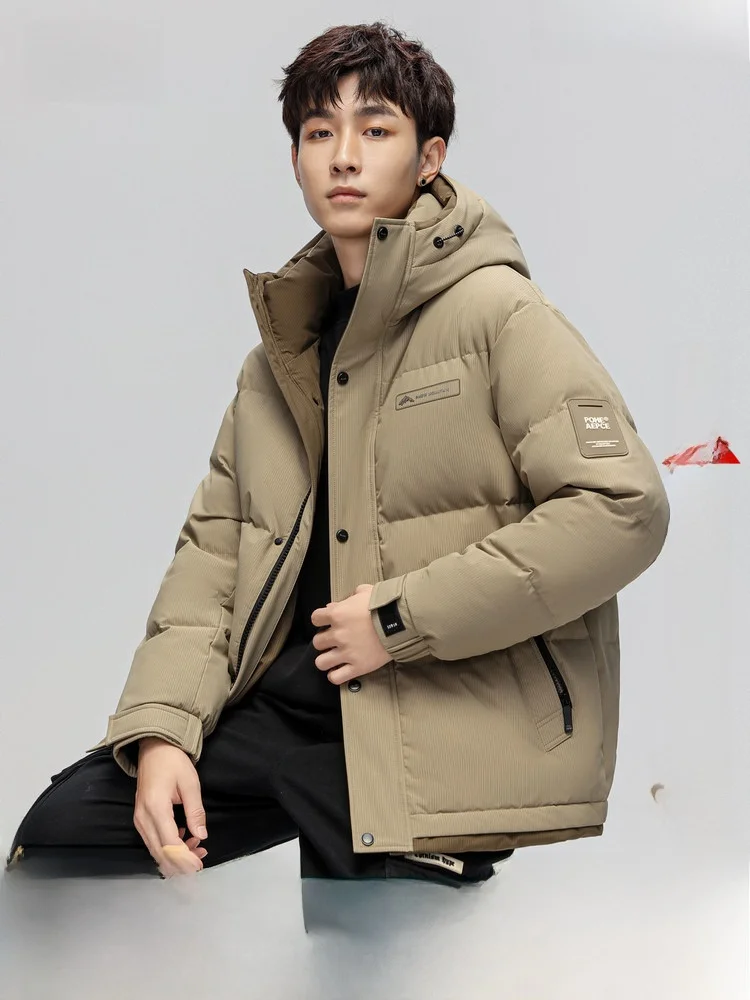 

Мужская утепленная повседневная модная классическая пуховая куртка Snow Fly Spring 2026 для бизнеса и активного отдыха из полиэфирного волокна